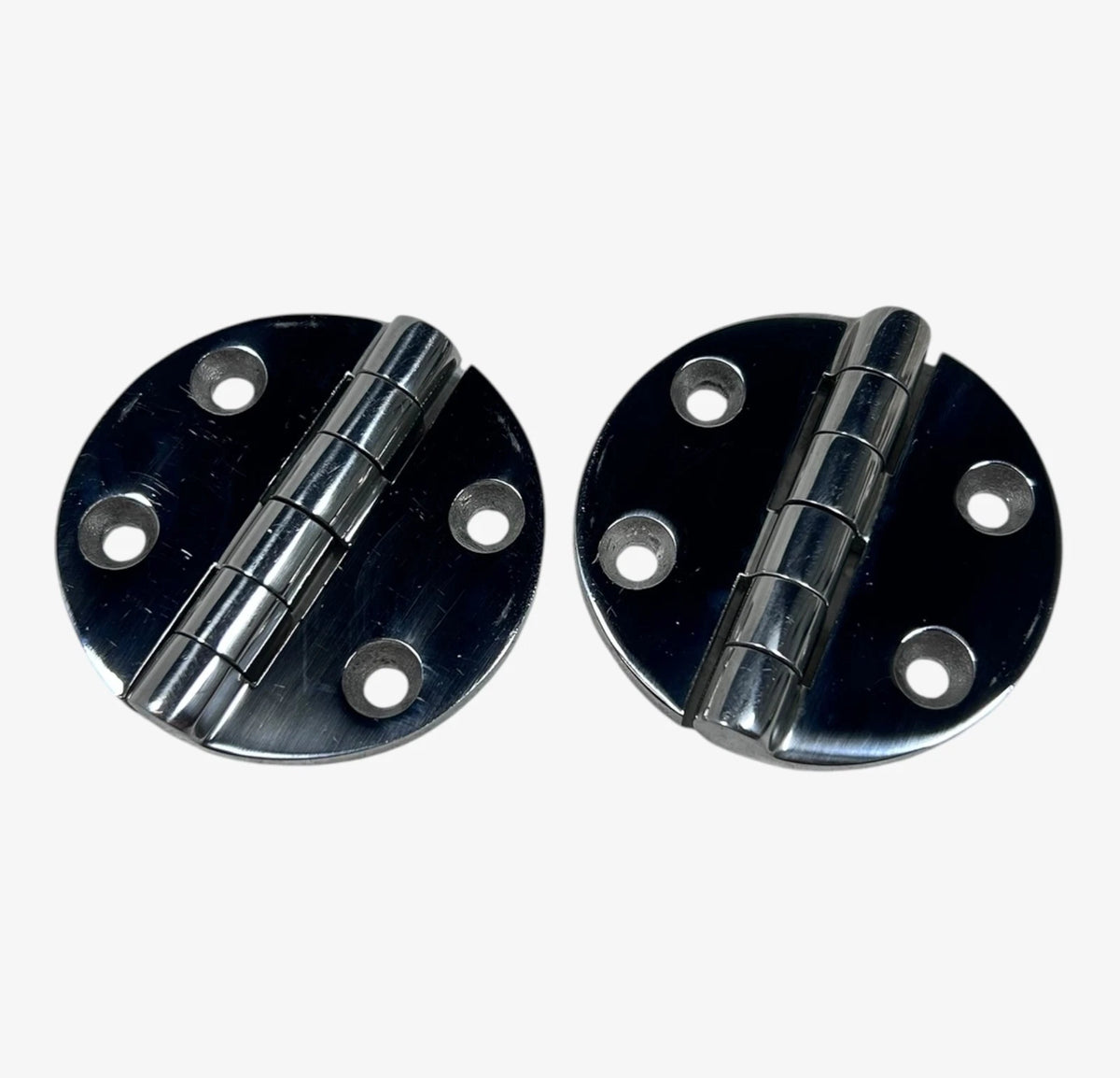 GEMLUX Marine Grade Stainless Steel Round Hing Set 2.5'' X 2.5