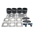 2 Sets Exhaust Manifold Kit for Mercruiser 4" 200-320 V8 S.B. GM 305 350 377 CID