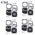 Set of 4 Carburetor Rebuild Kits for ZAMA RB-129 C1M-W26A C1M-W26B C1M-W26C