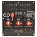 Cobalt Boat Battery Switch Panel 415413 - with Breakers Black Aluminum
