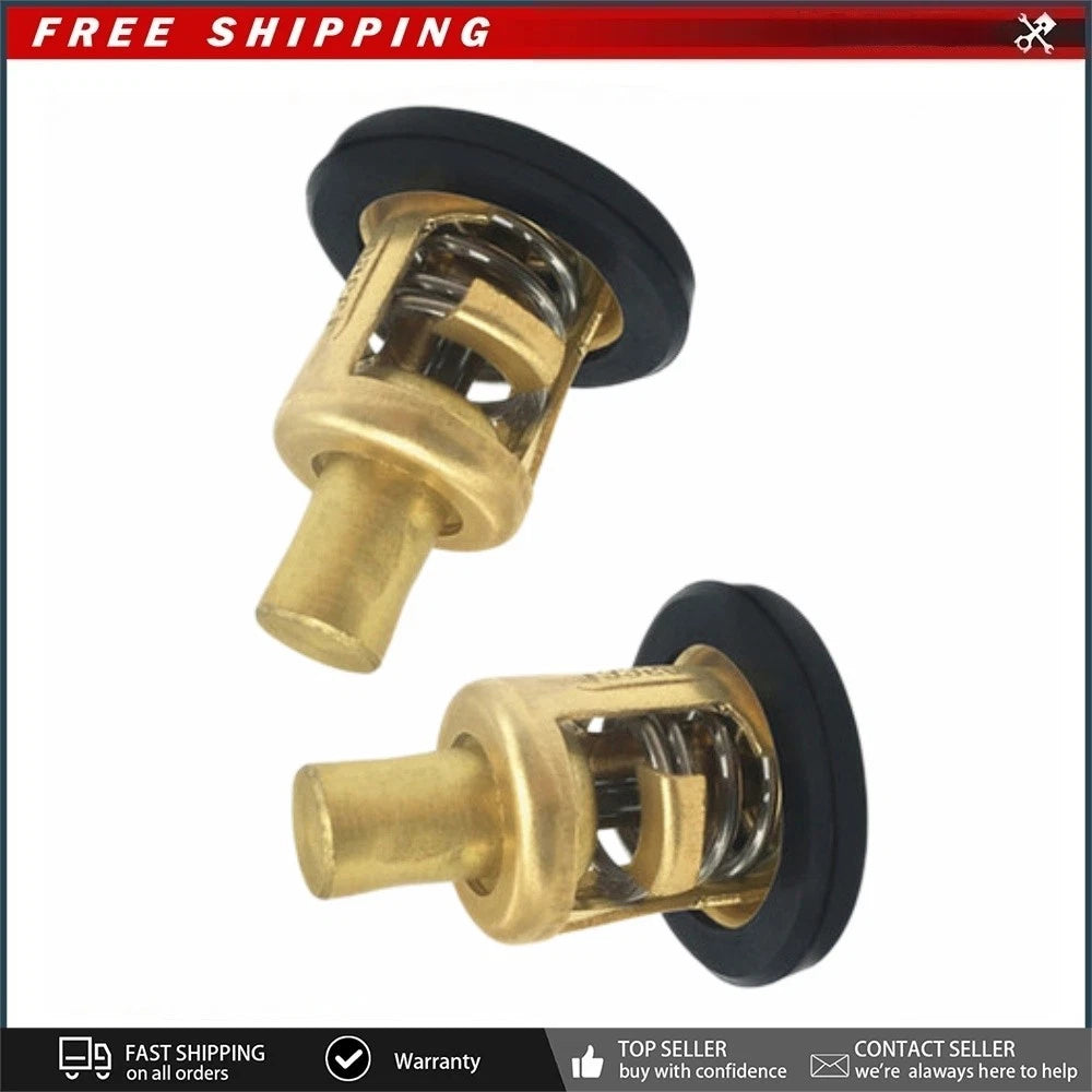 2 Pcs Thermostat for Johnson Evinrude 378065 393659 434841 437414 5005440 508626