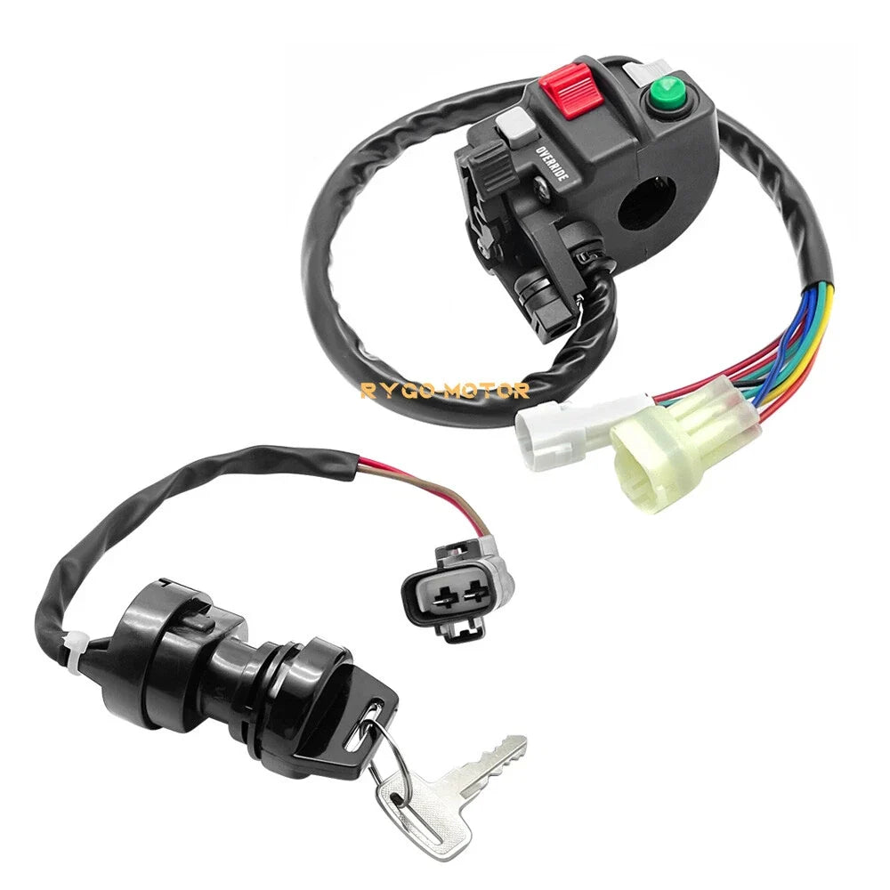 Handlebar Start Stop Switch & Ignition Key Switch for Yamaha Big Bear 400 (2007–2008)