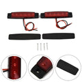 For 2 Pcs 6 LED Red Sealed Turn Brake Stop Tail Light for Truck Trailer RV Boat
