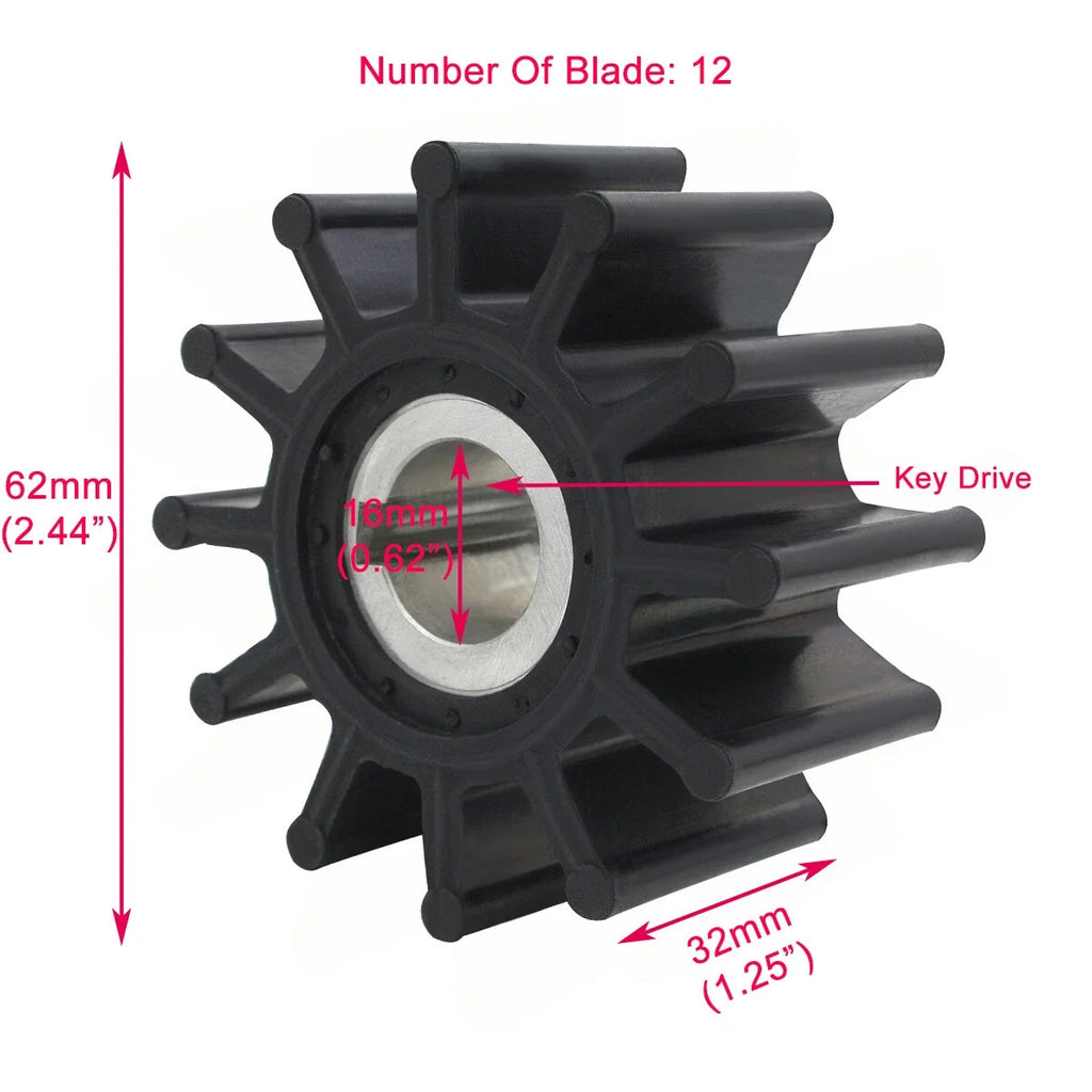 Water Pump Impeller Repair Kit for Sherwood G1 G2 G15 G21 G22 G30 (09959, 09959K)