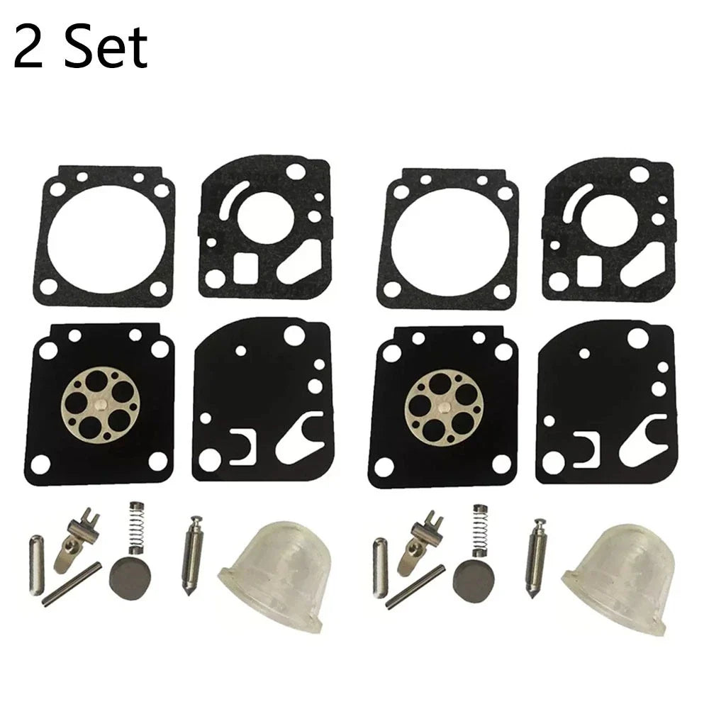 Set of 2 Carburetor Rebuild Kits for Zama RB-115 (C1U-W18, C1U-W18A, C1U-W24)