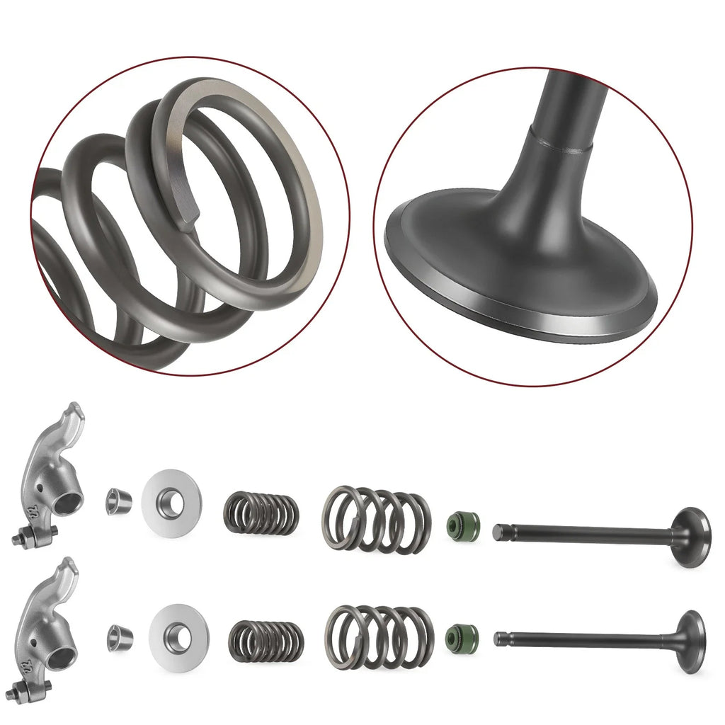 Engine Head Intake Exhaust Valve & Rocker Arm Kit for Honda CRF80F 2004–2013