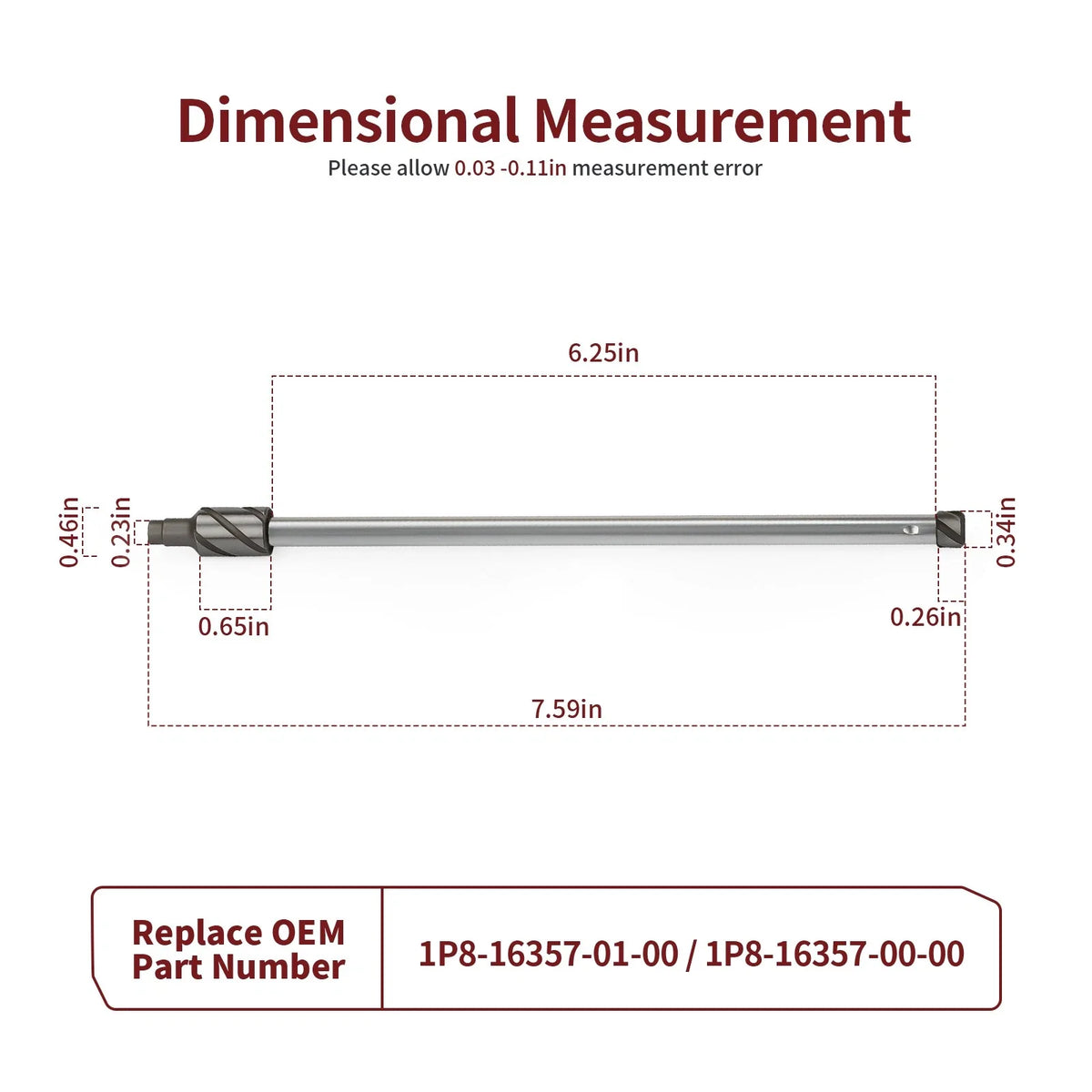 Clutch Push Rod for Yamaha YZ250 (1999–2024)