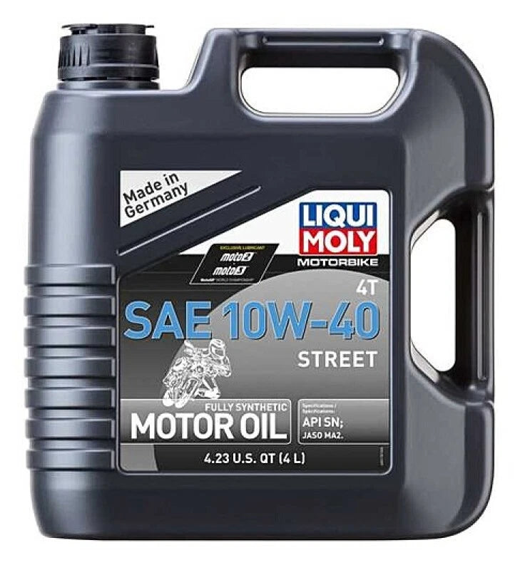 LIQUI MOLY 4L Motorbike 4T SAE 10W40 Street (case of 4)