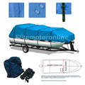 Tahoe Blue Ridge 20' Weather Proof Trailerable Pontoon Boat Cover 600D Durable