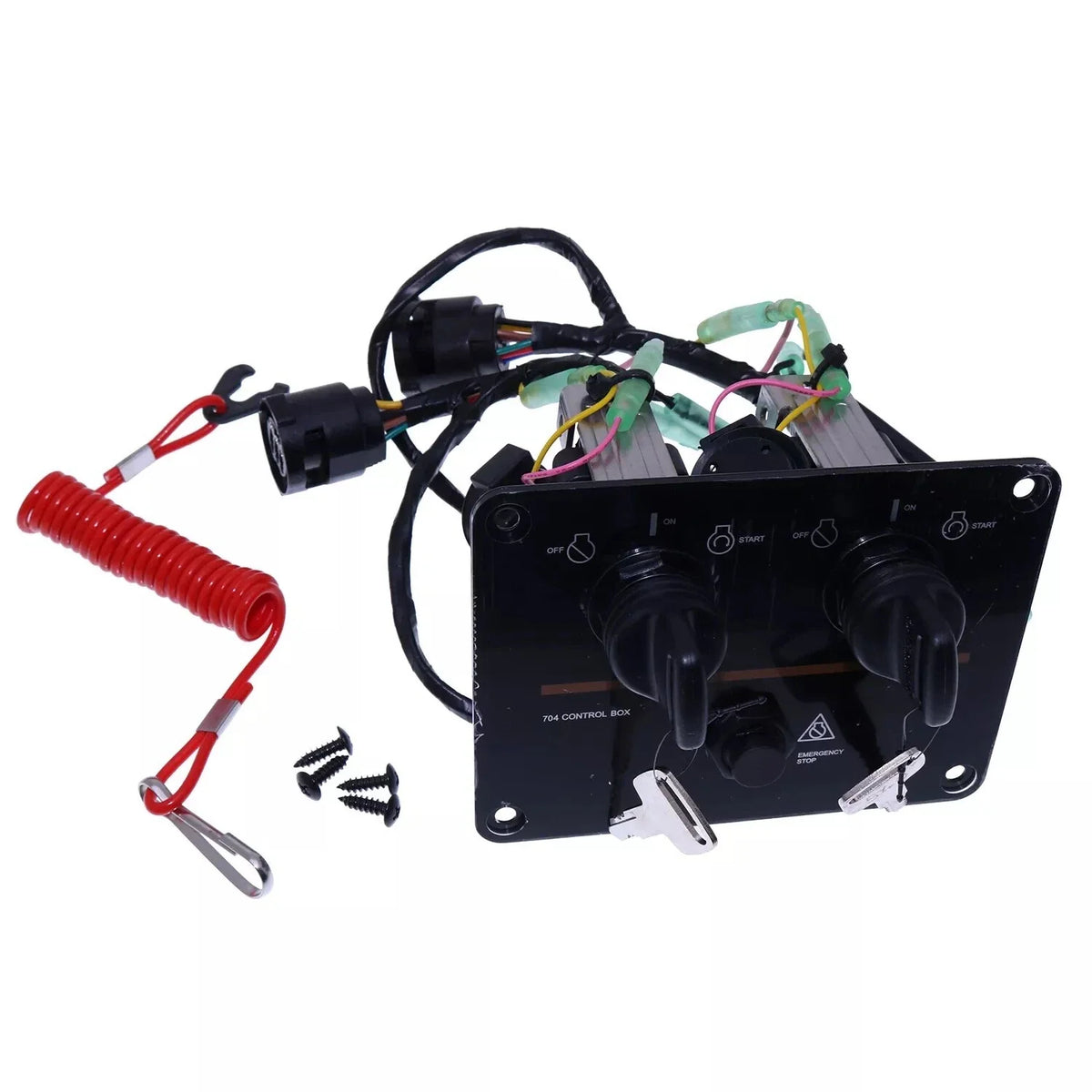 Dual Engine Key Switch Panel Assembly for Yamaha (6K1-82570-08-001)