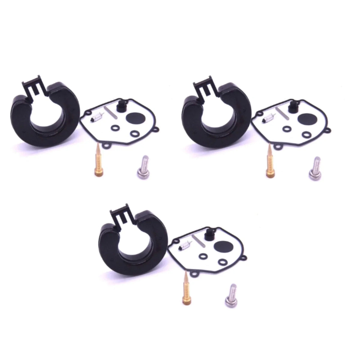 Set of 3 Carburetor Kits for Tohatsu 25-30 Hp (Replaces 346-87122-0)