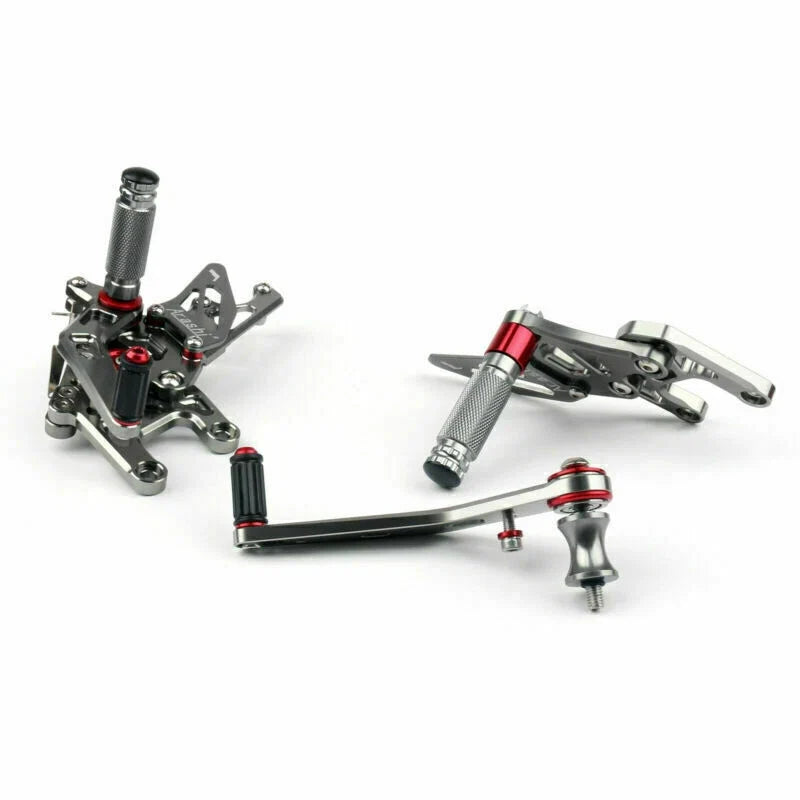 Aluminum Rearsets Footpeg Pedals for Honda CBR 1000RR (2012–2018) Titan Color