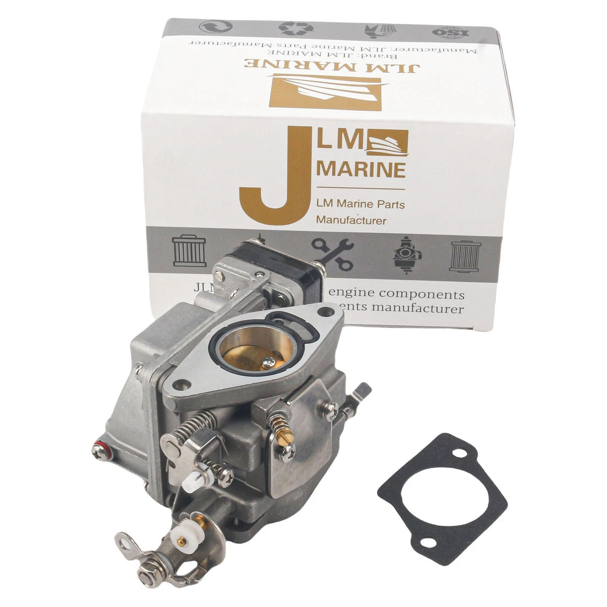 Boat Motor 803687A1 803687T01 Carburetor & Gasket for Mercury Marine 9.9 15 18HP
