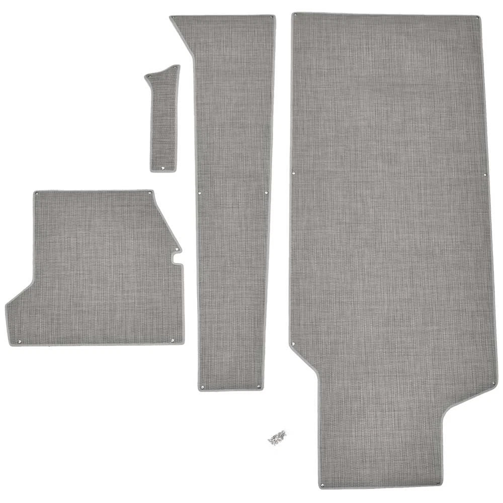 Supra Boat Snap-In Deck Mat 116210 - Woven Gray Compass HB (set of 4)