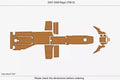 EVA Pads for Regal 2700 ES Cockpit Swim Platform (2009) - Foam Teak Deck Flooring