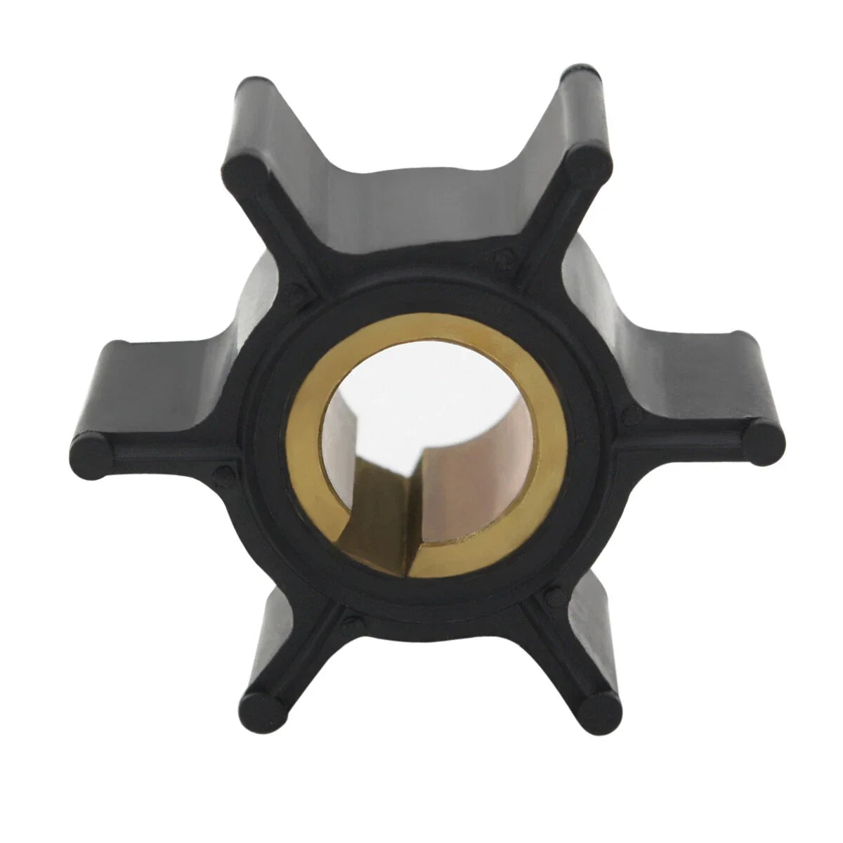 Water Pump Impeller with Key for Johnson Evinrude OMC BRP 2-6HP Outboard (N/A)