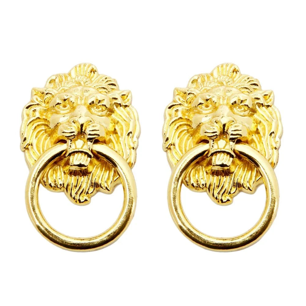 2X Lion Head Cabinet Pulls for Furniture Hardware (Universal)