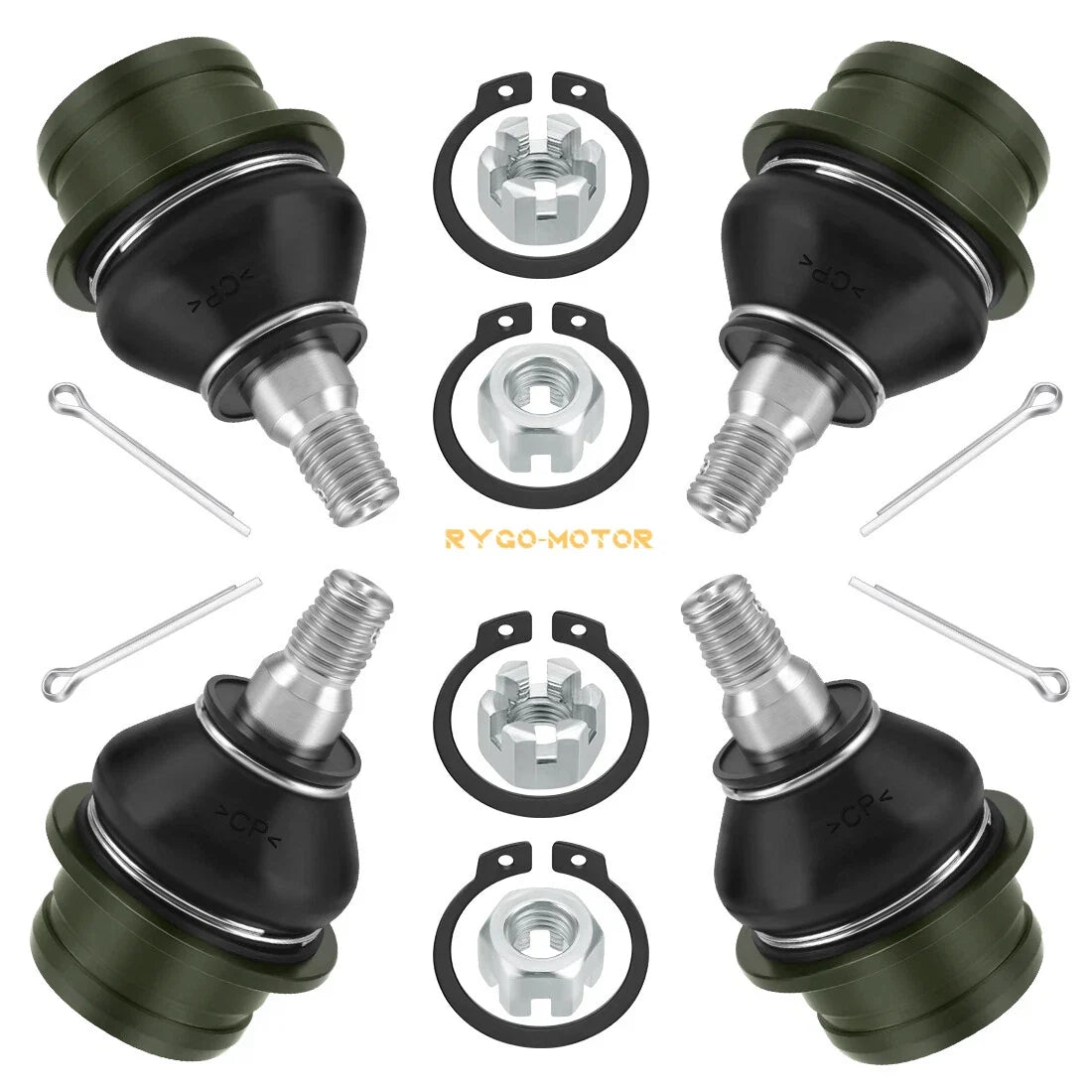 Set of 4 Upper Lower Ball Joints for Suzuki KingQuad 450 500 700 750 (2005–2023)
