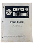 Chrysler Outboard OB 3870, 25/35 HP Outboard Motors Service Manual