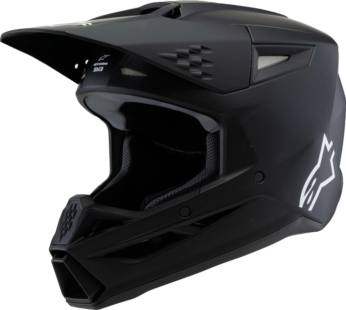 Alpinestars SM3 Youth Off-Road Helmet Black Matte for MX & Enduro 2024
