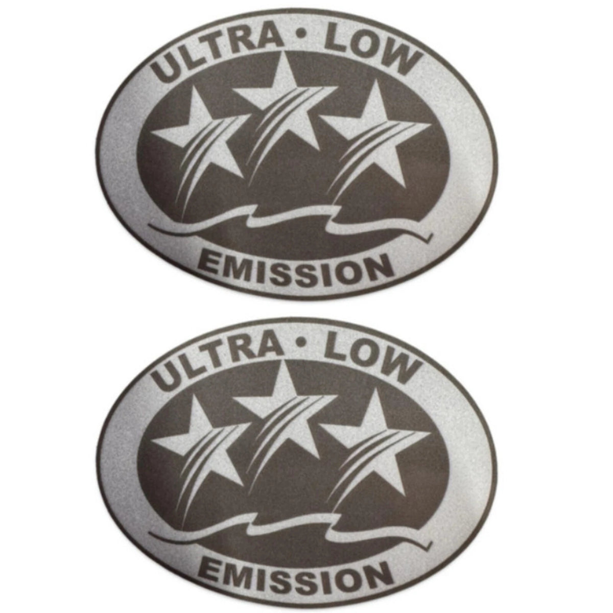 2X Ultra Low EMISSION 3 Star DECALS STICKERS for SEADOO YAMAHA HONDA-Light Gray