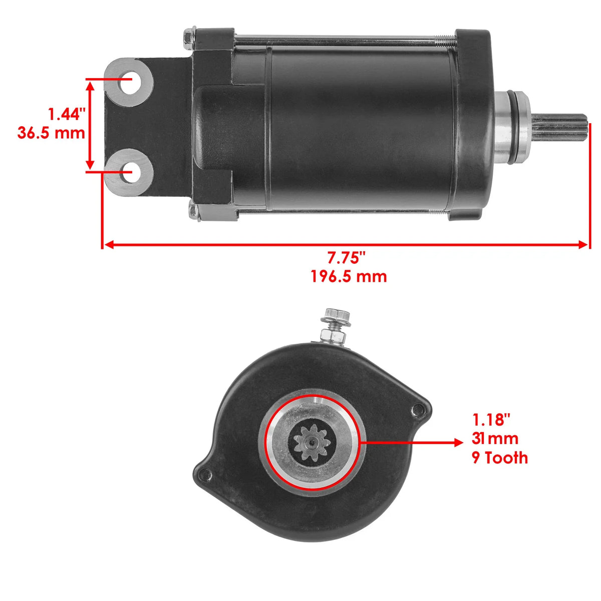 Starter & Relay Solenoid for Yamaha VX Waverunner (2007–2011)