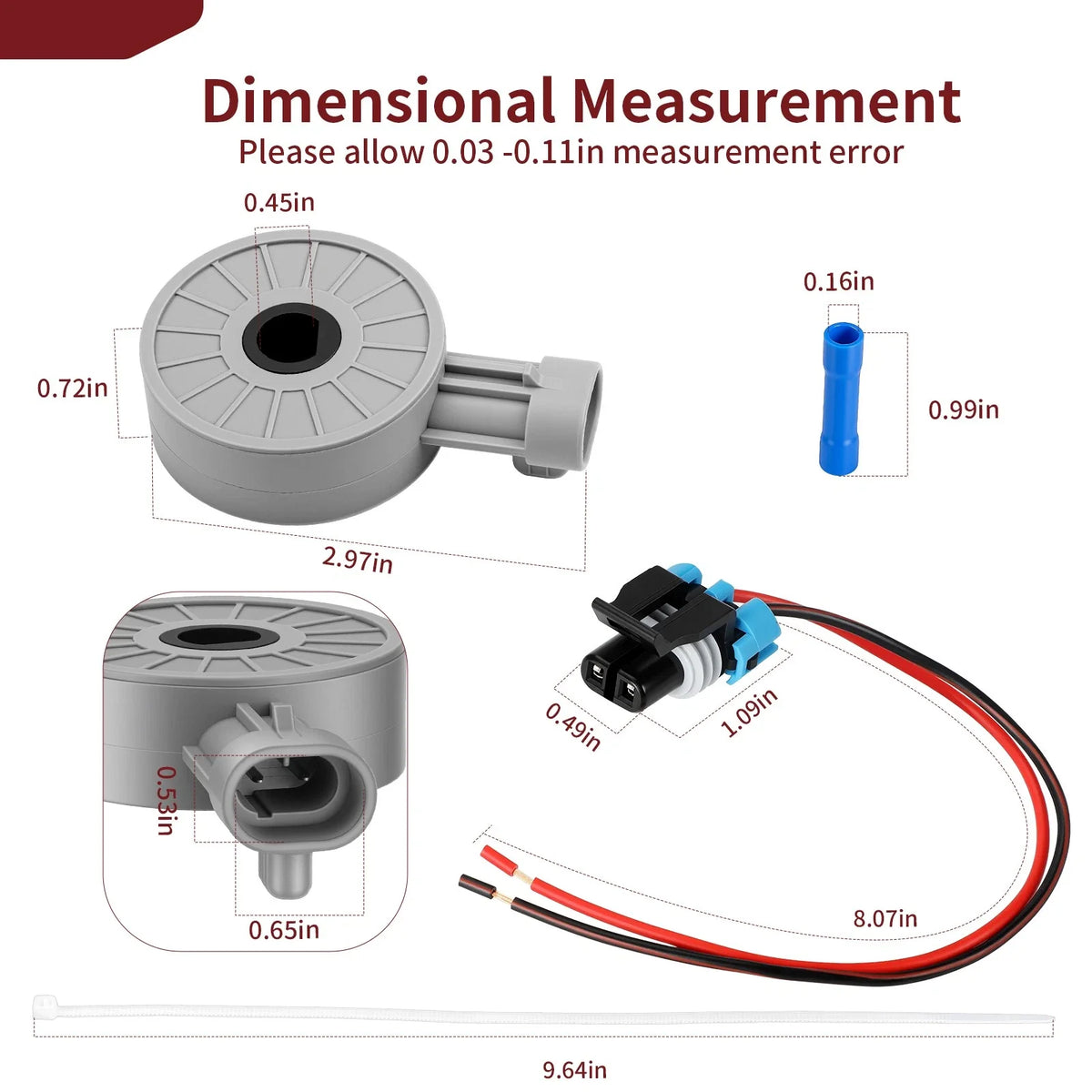 Gear Position Sensor with Harness for Polaris RZR XP 4, Turbo S, RS1 (2018–2023)