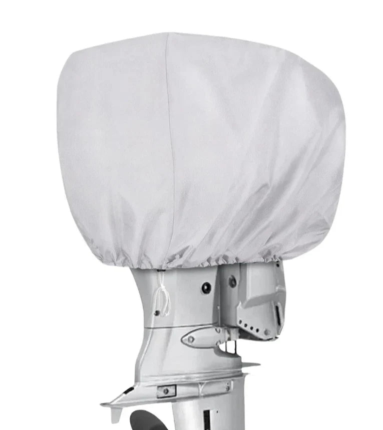 Outboard Motor Engine Cover for Universal 30-60 HP (Silver, Trailerable)
