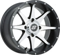 Sedona Storm Wheel 12x7 4/110 5+2 Black Machined Fits Honda ATV/UTV 2014-2017