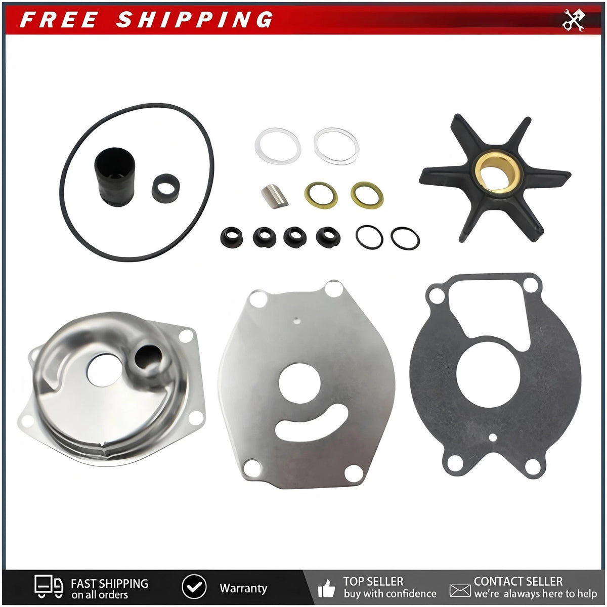 MERCURY/MARINE R 9.9-25HP WATER PUMP KIT 99157A2 99157T2 85098A2 OUTBOARD