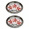 Set of 2 Ultra Low Emission Stickers for Mercury Honda (9.1x6.1cm)