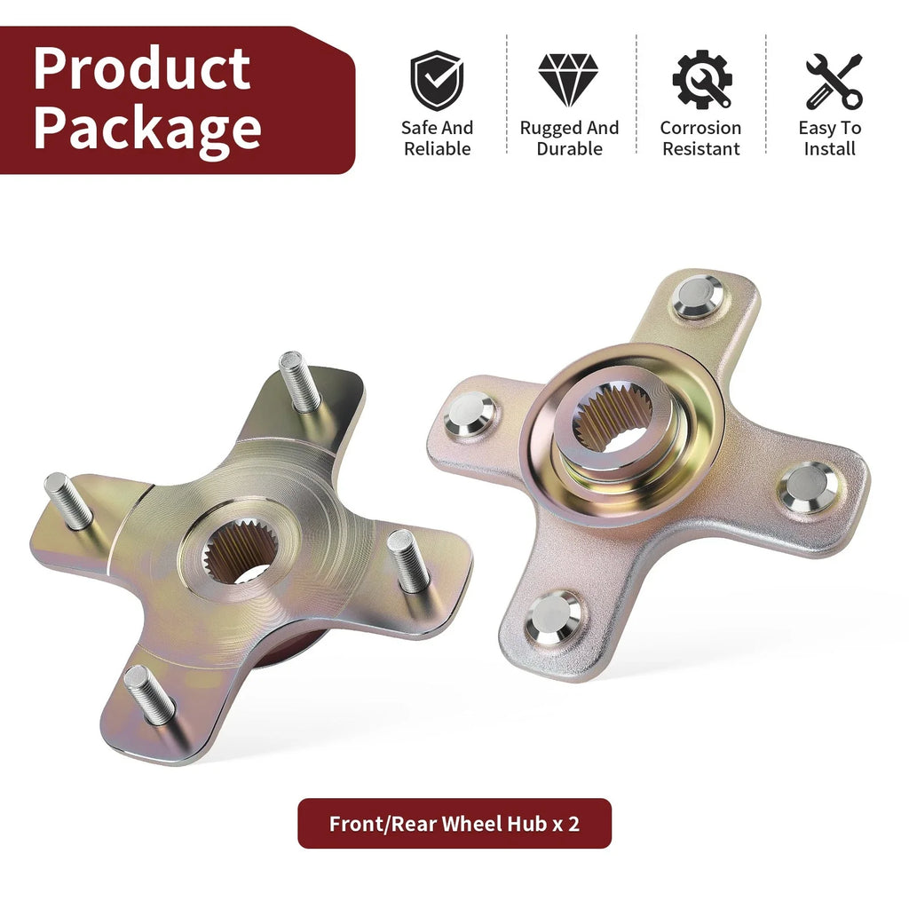 2X Wheel Hubs for Can-Am Outlander Max 800R 4x4 (2009–2012)