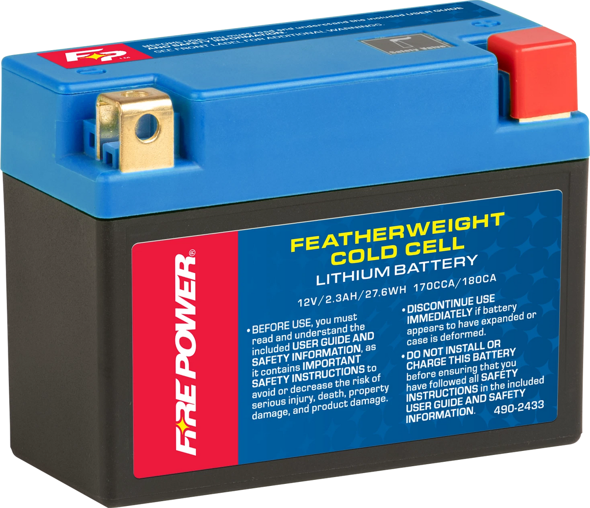 FIRE POWER Featherweight Lithium Battery 170 CCA 12V for Vehicles & Marine
