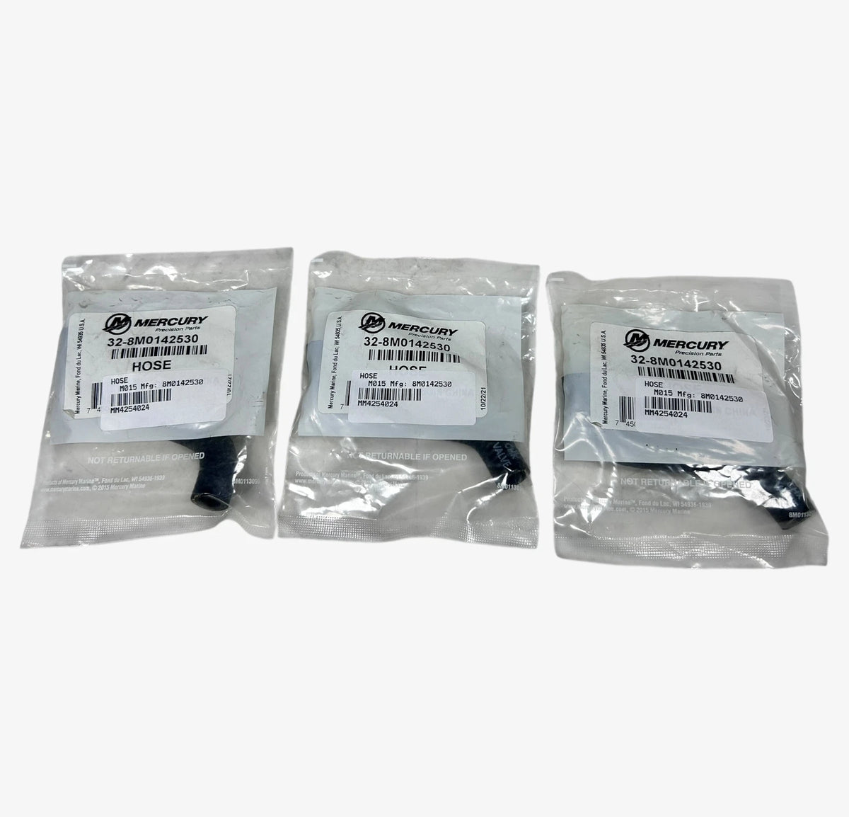 Mercury 8M0142530, Marine Hose, OEM - 3 Pack