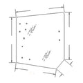 Rear Glass Upper 3C581-70553 Fits Kubota M5040 M7040 M8540 M9540