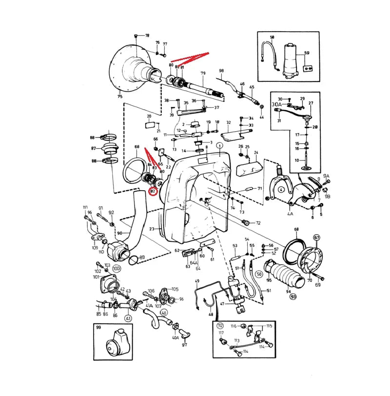 Shaft Repair Kit for Volvo-Penta V8 D30 D31 D40 D41 (Replaces 958860 181105 914533)
