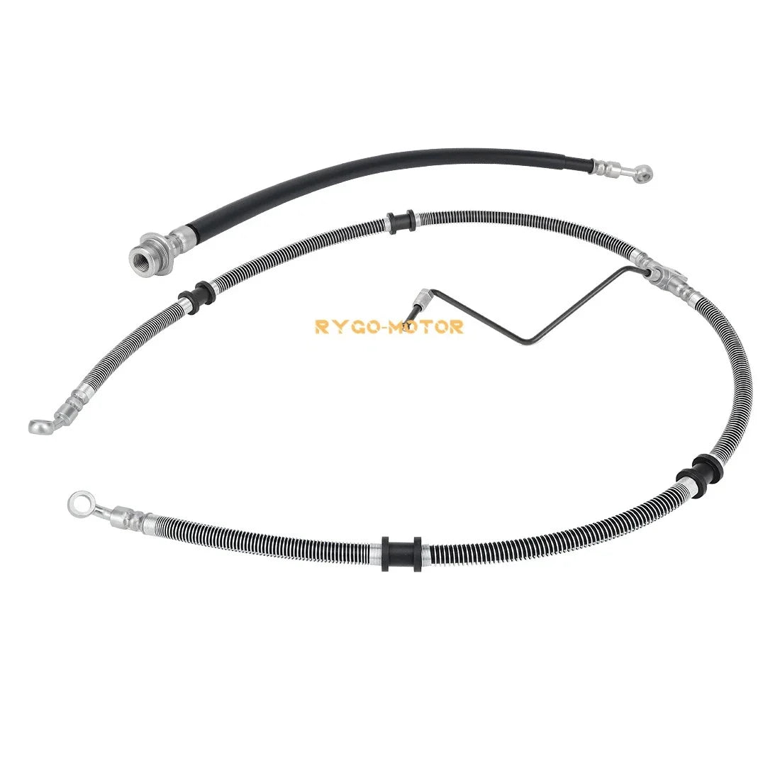Front Brake Hose Line Pipe Kit for Yamaha Grizzly 450 4x4 (2007–2010)