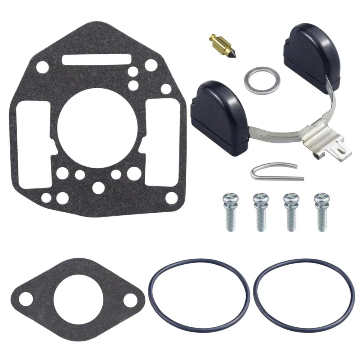 Carburetor Repair Kit & Fuel Filter for NIKKI (146-6100, 146-0479, 146-0496)