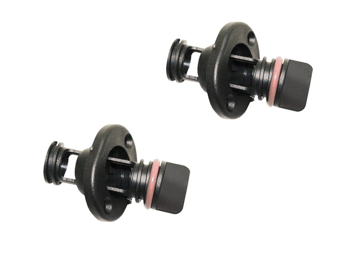 (2)Retained Screw Type Nylon Drain Plug for Boats - Fits 1 Inch Diameter Holes