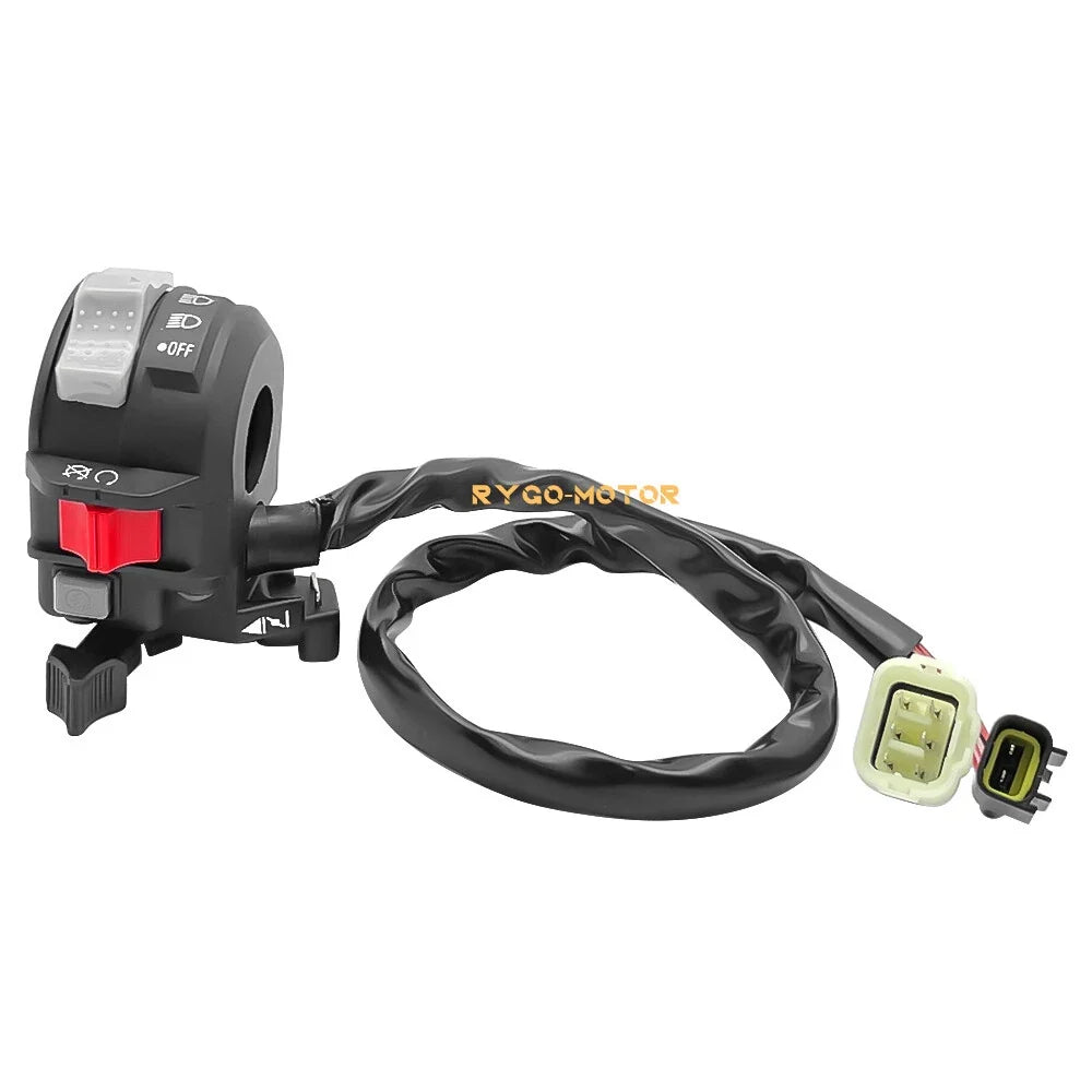 Left Handlebar Start Stop Switch for Yamaha Grizzly 350 400 660 (2007–2014)