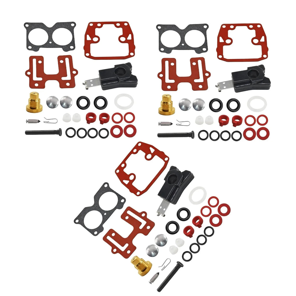 3X Carburetor Rebuild Kit for Johnson Evinrude V4 (1985–1990) 439076