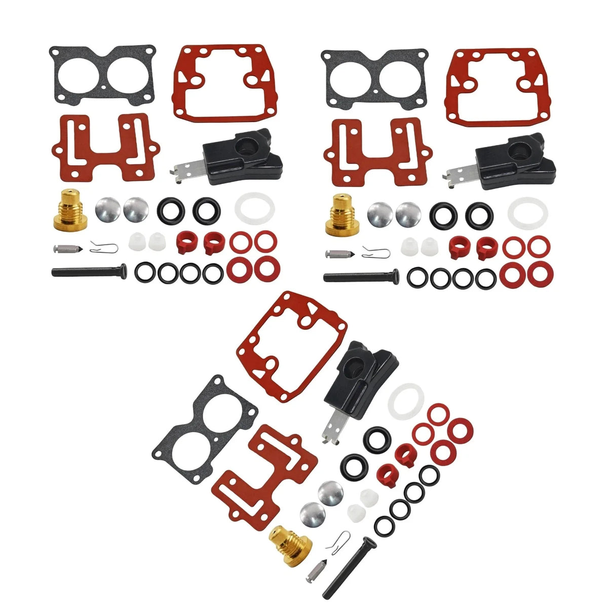3X Carburetor Rebuild Kit for Johnson Evinrude V4 (1985–1990) 439076