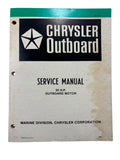 Chrysler Outboards OB3437, 55 HP Outboard Motors Service Manual