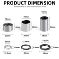 2X Front Shock Bushing Kit for Honda TRX400EX 400EX (1999–2004) Upper & Lower
