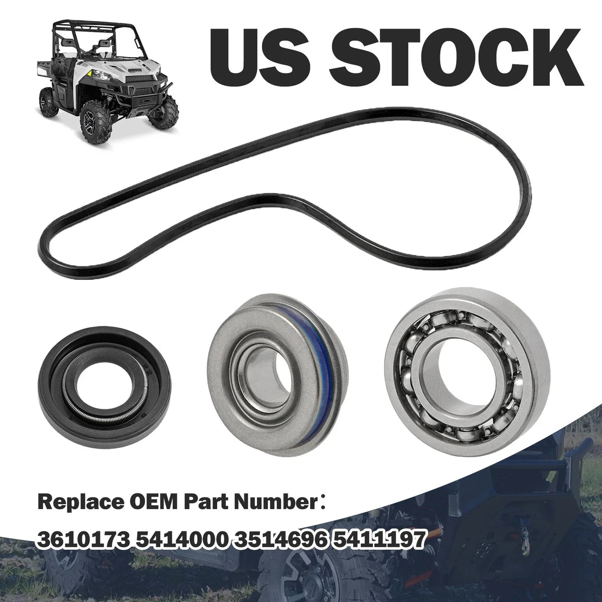 Water Pump Bearing Seal Kit for Polaris RZR 570 (2015–2021)