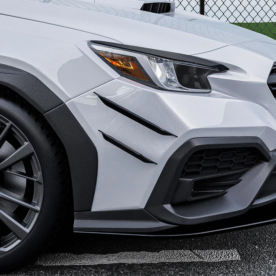 Set of 4 Front Bumper Side Fin Canard Splitters for Subaru WRX STI (2022–2023)