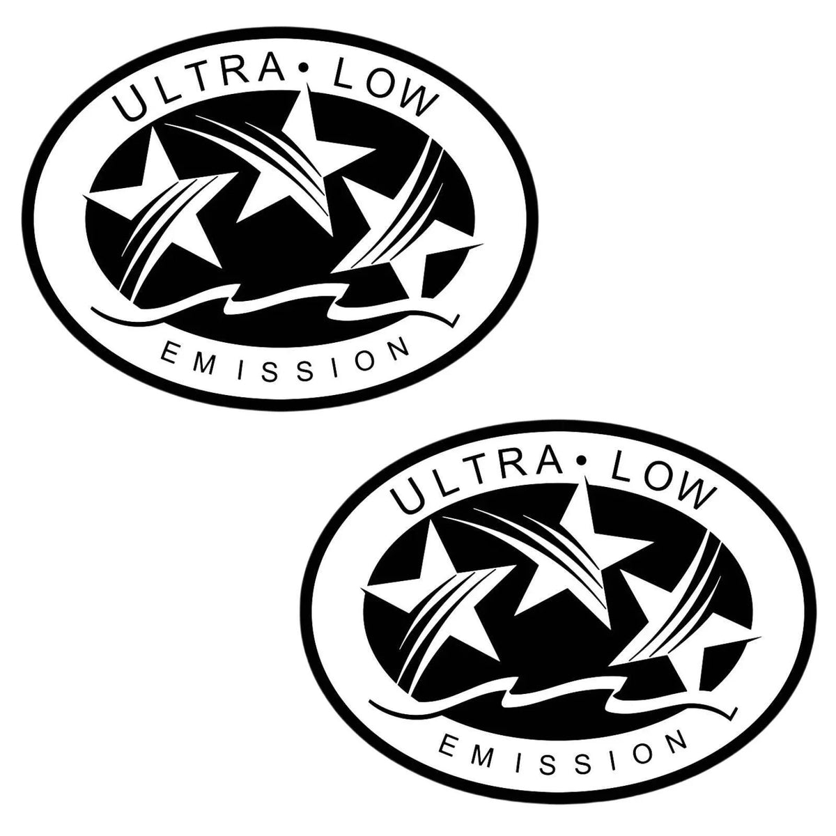 2X Ultra Low Emission Outboard Graphic Sticker Decal for California DOT