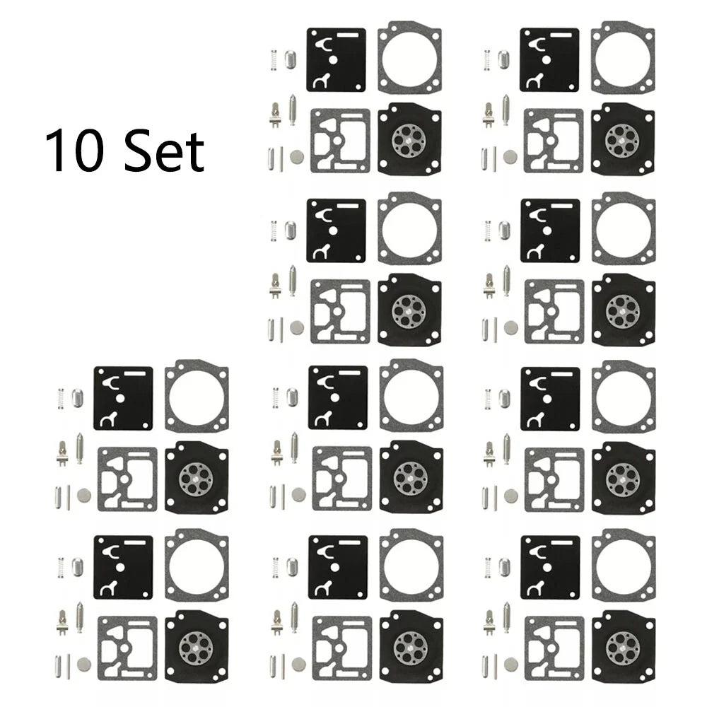 Set of 10 Carburetor Kits for Husqvarna 340 345 346 350 346XP Zama RB-122