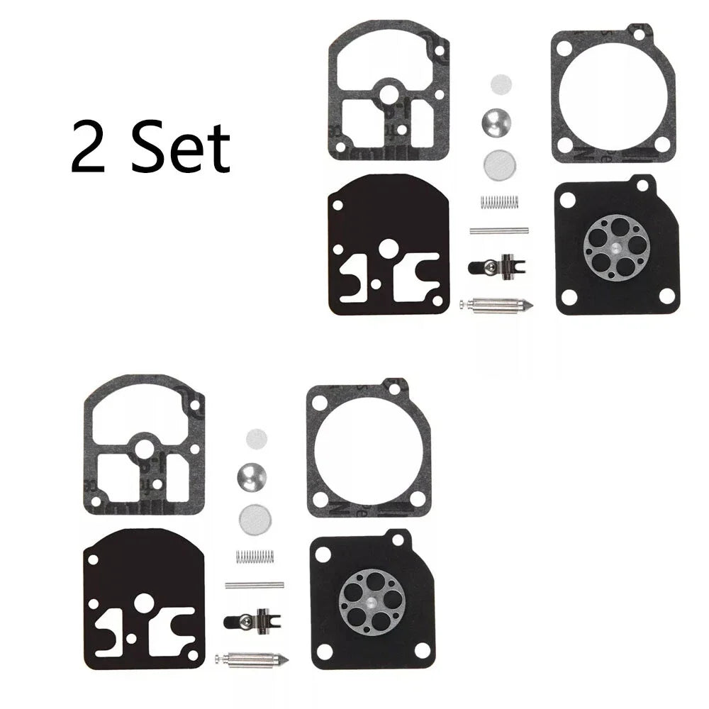 Set of 2 Carburetor Repair Kits for Stihl 009 010 011 012 011AV (C1S-S1A, RB-11)