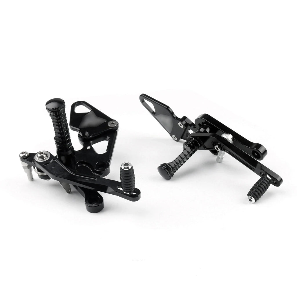 Black Rear Footpegs for Yamaha MT07 FZ07 (2014–2020) T9